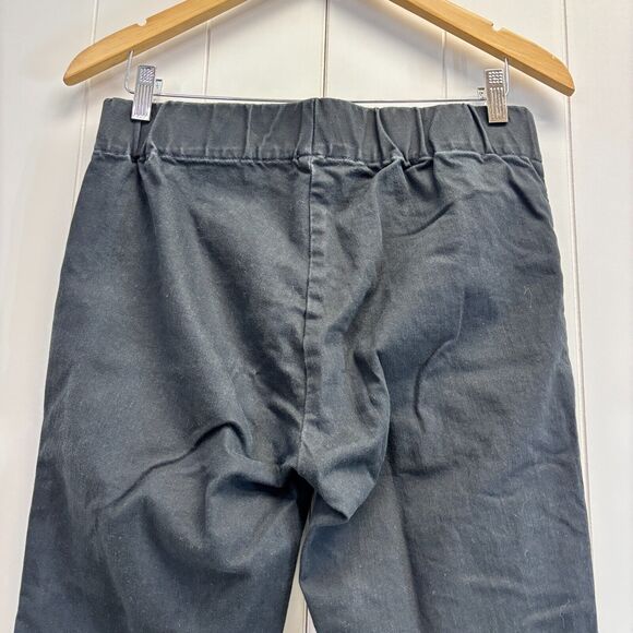 Soft Surroundings Pants Women Small Black Metro Denim Snap Ankle Steampunk Goth - Picture 4 of 8